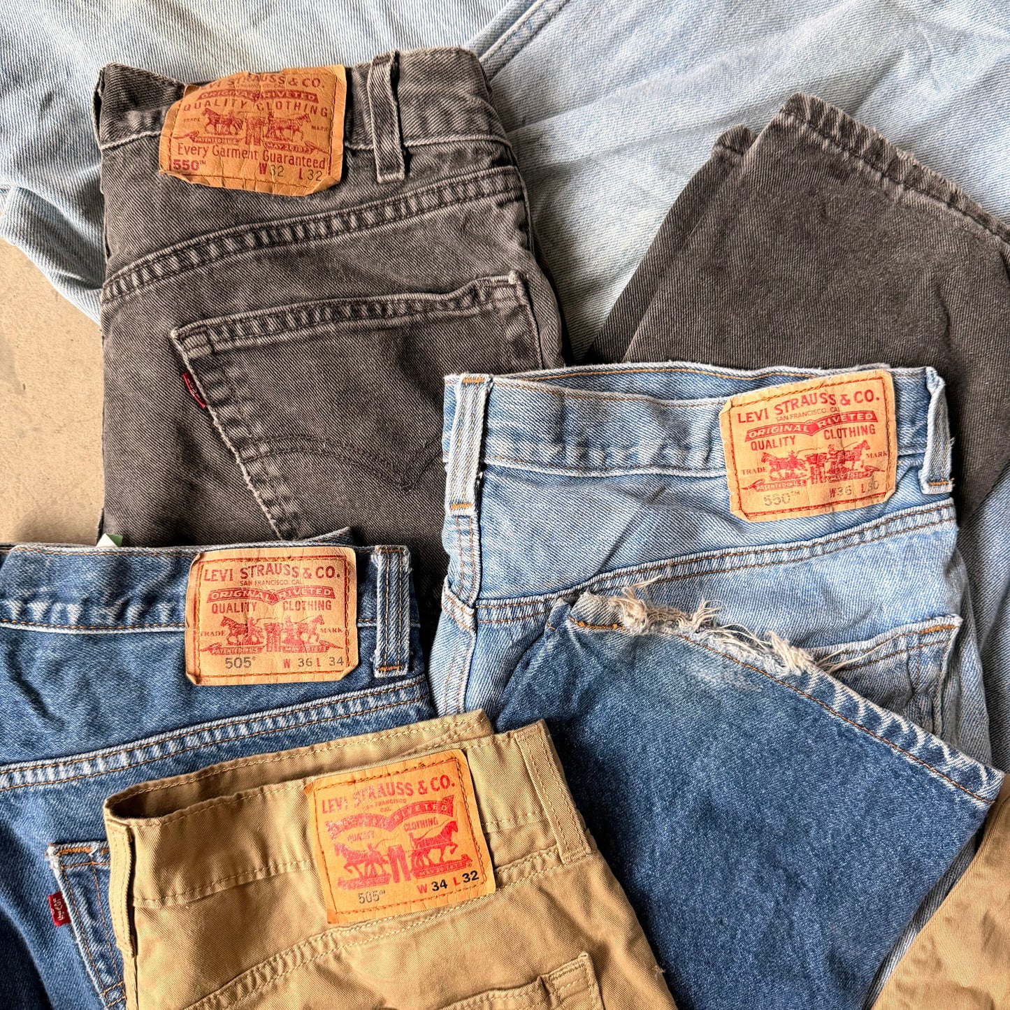 x30 JEANS LEVIS 505/550/560/517 GRADE A