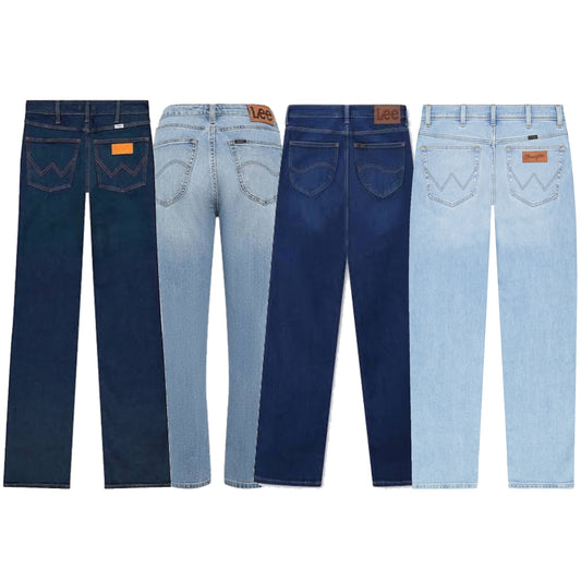 JEANS LEE & WRANGLER - GRADE B/C