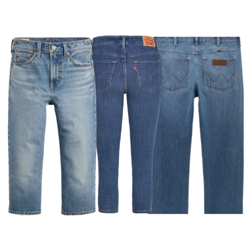 CROPPED TROUSERS LEVI'S-LEE-WRANGLER