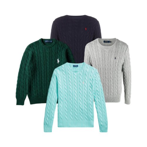PULLS TORSADES RALPH LAUREN - GRADE B/C