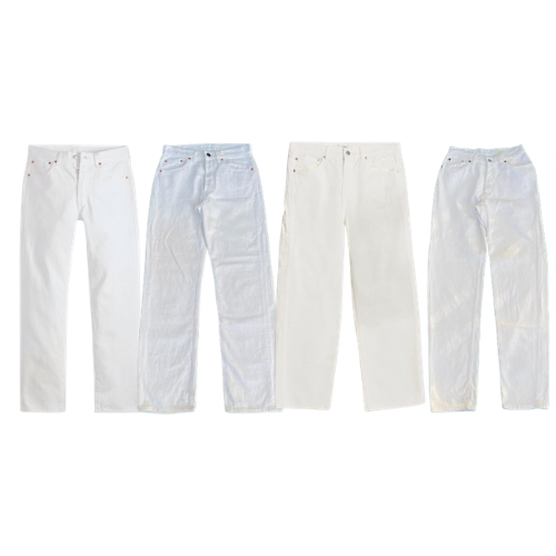 LEVIS 501 BLANC TACHÉE