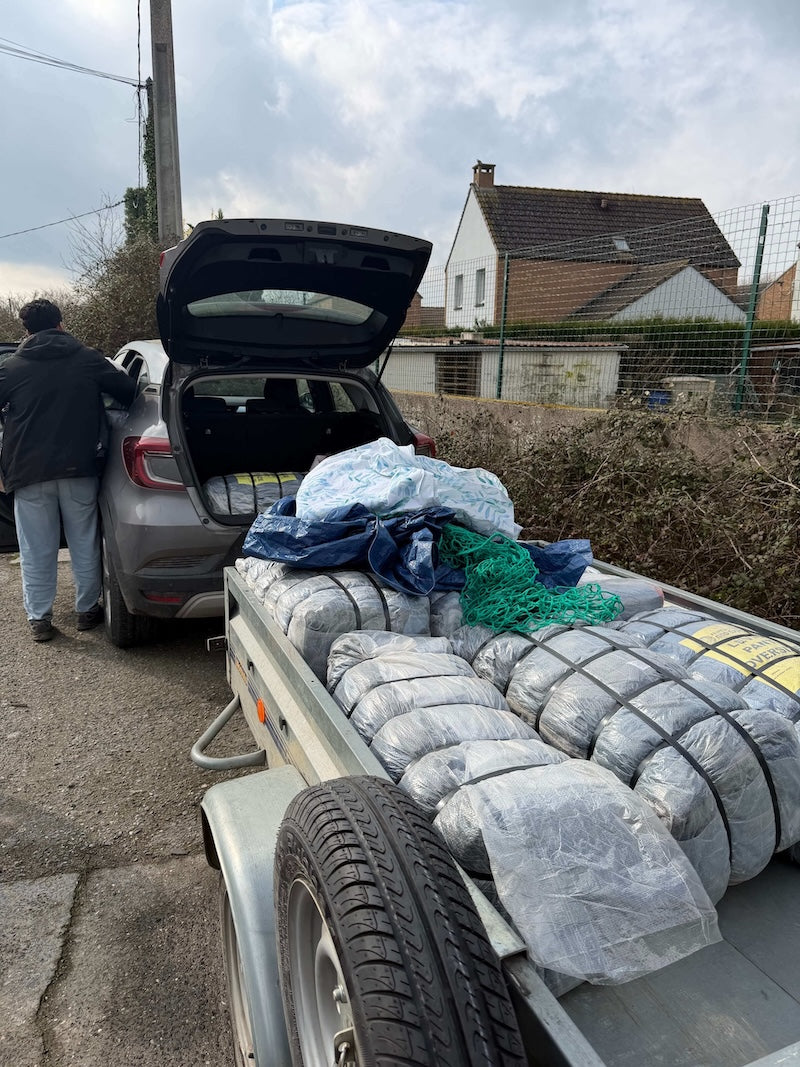 Image de la voiture d'un client avec de la marchandise