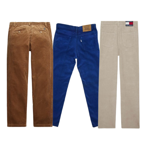 PANTALONS EN VELOUR DE MARQUE