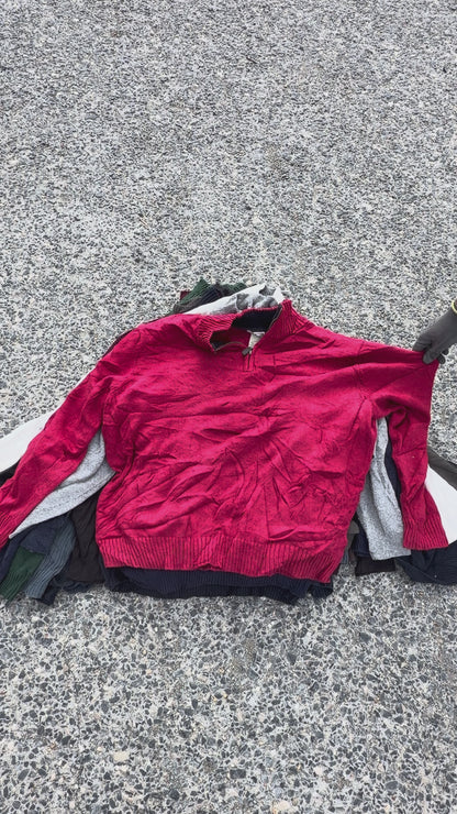 PULLS 1/4 ZIP DE MARQUE