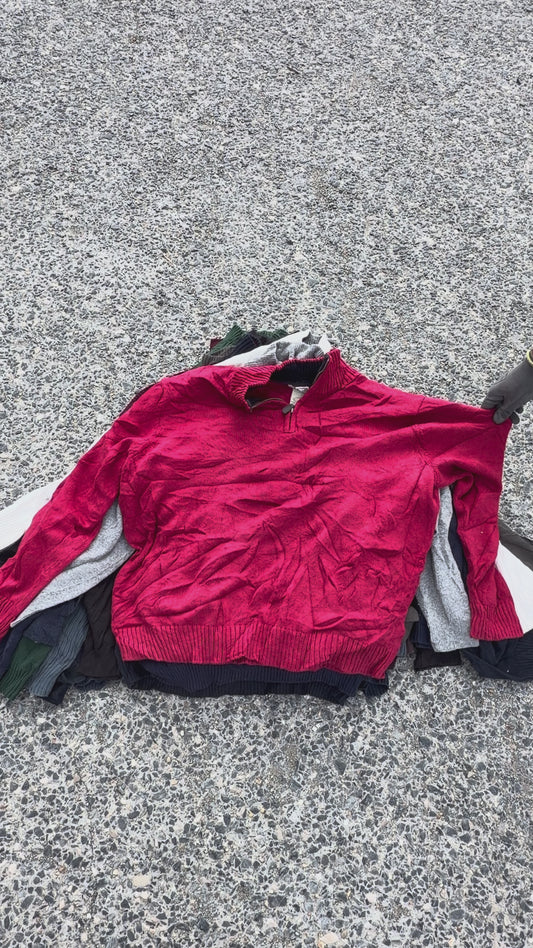 PULLS 1/4 ZIP DE MARQUE