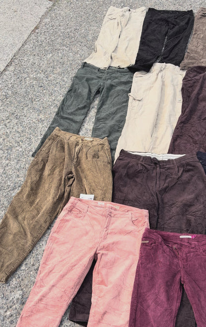 PANTALONS VELOURS FEMME