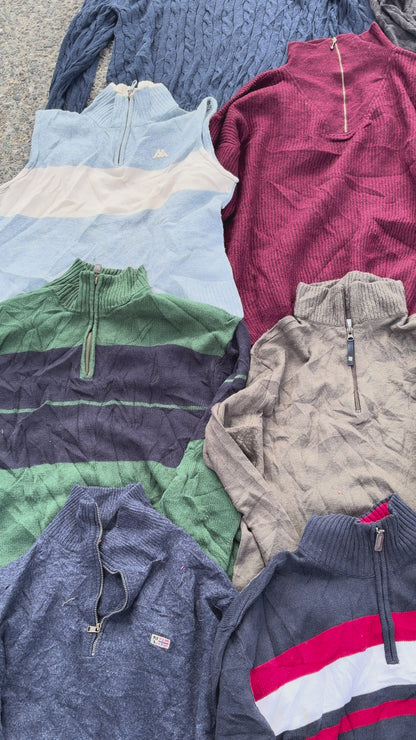 PULLS 1/4 ZIP DE MARQUE